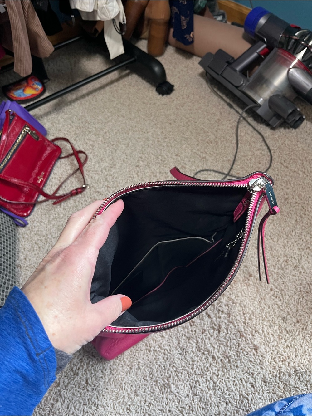Coach Pink Leather Crossbody Bag - Picture 13 of 13